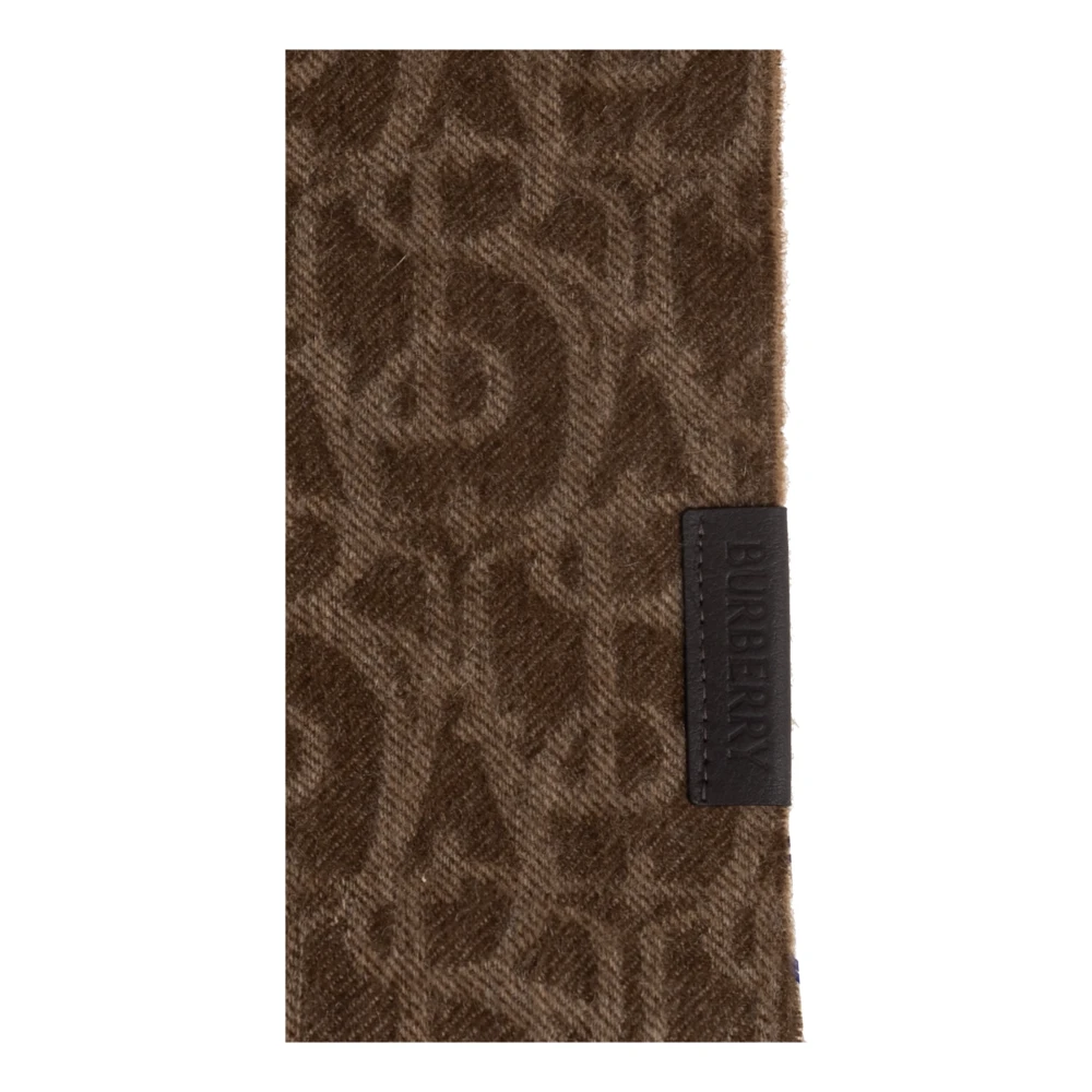 Burberry Kasjmier sjaal met franjes Brown Unisex