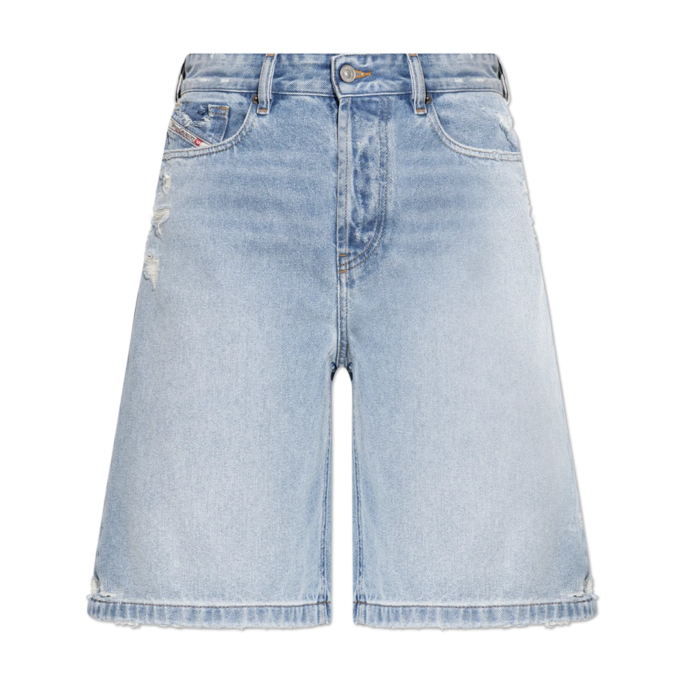 Diesel Women's Blue Denim Shorts, W26, De-Sire-Short