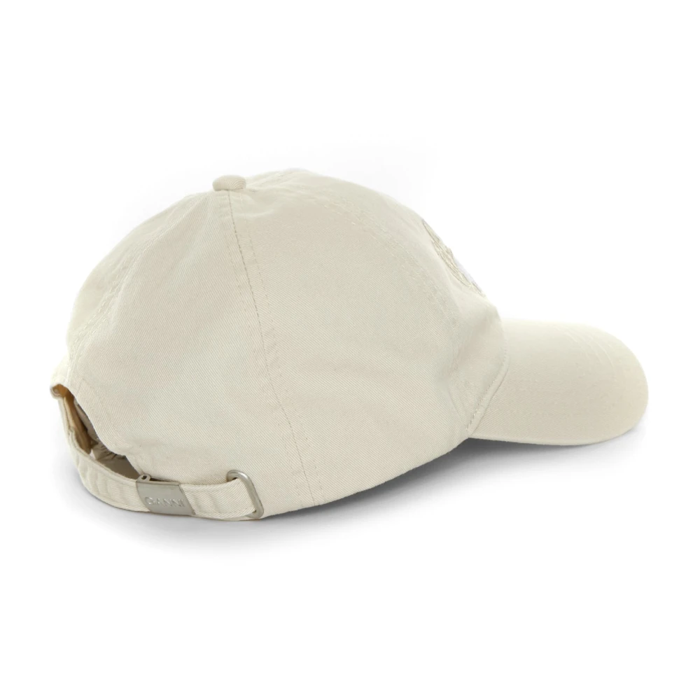 Ganni Pet met Logo Patch en Verstelbare Band White Unisex
