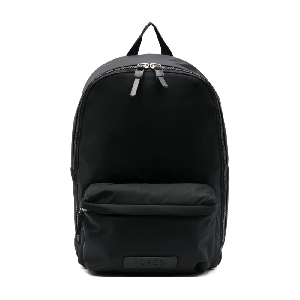 Aspesi Unisex Svart Väskor One Size, Nylon, Nylonryggsäck