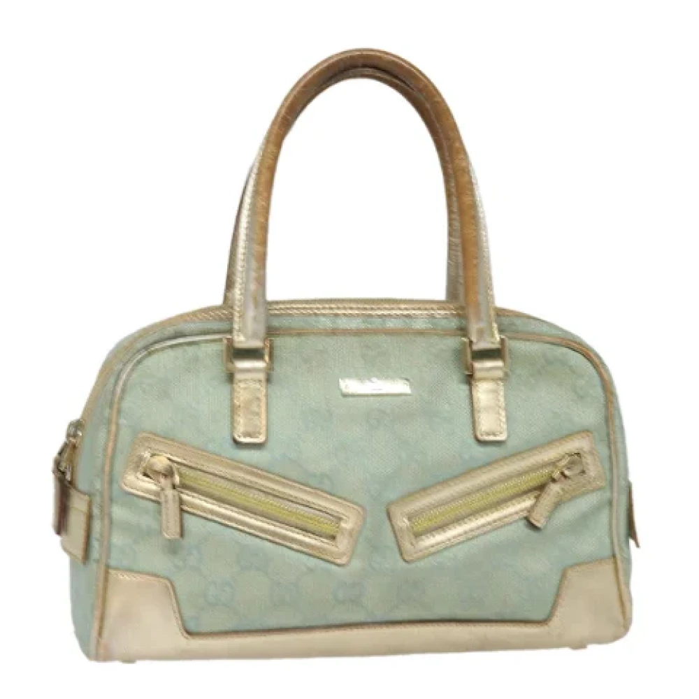 Gucci Vintage Pre-owned Canvas handbags Blue Dames