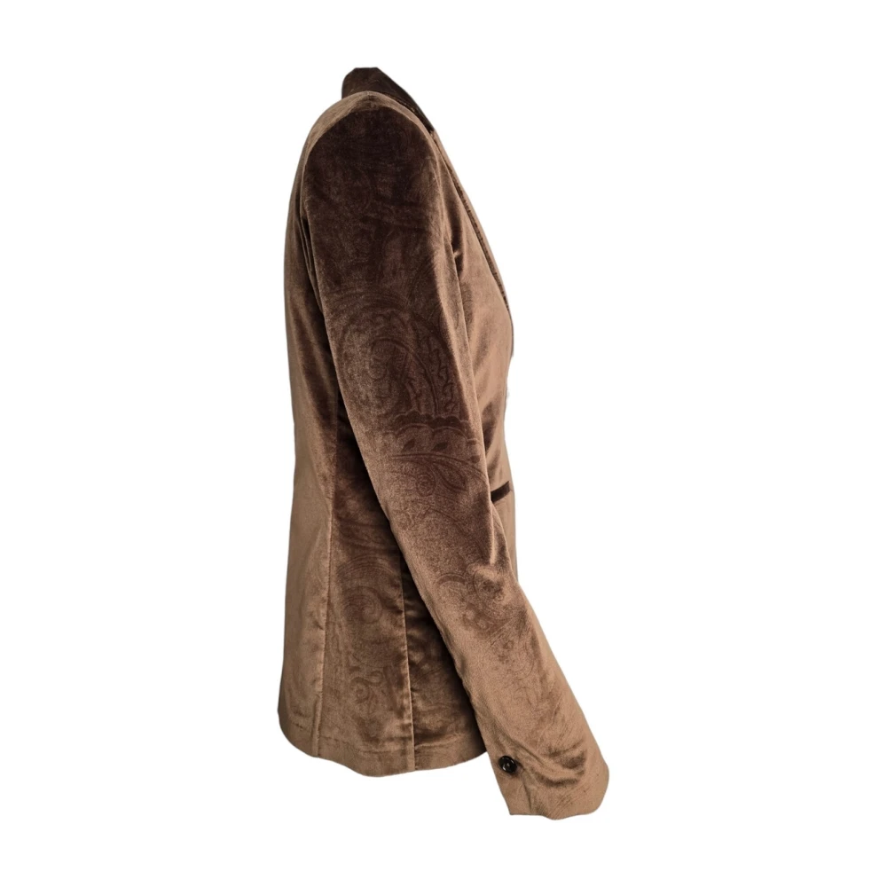 Circolo 1901 Bruine Damastpatroon Damesjas Brown Dames