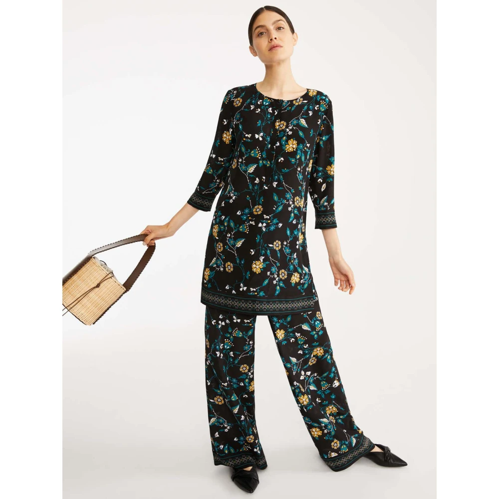 Max Mara Lange Broek Black Dames