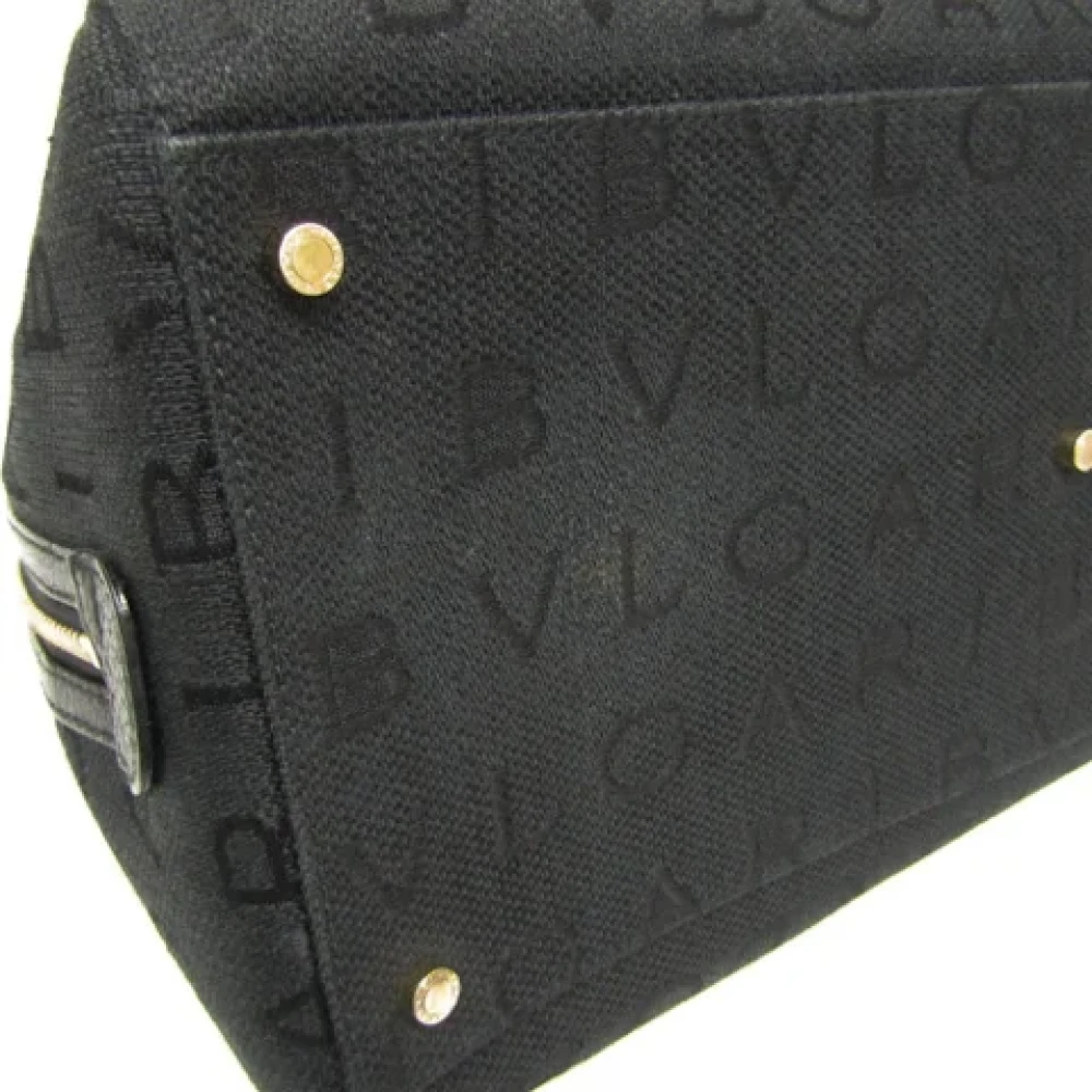 Bvlgari Vintage Pre-owned Canvas travel-bags Black Dames