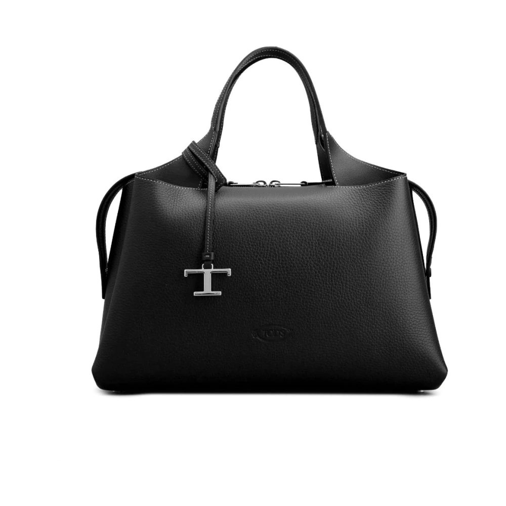 TOD'S Stijlvolle Schoudertas voor Dagelijks Gebruik Black Dames