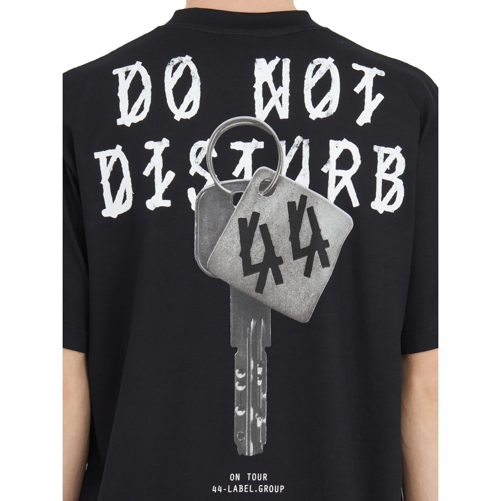 44 Label Group T-shirt met print Black Heren
