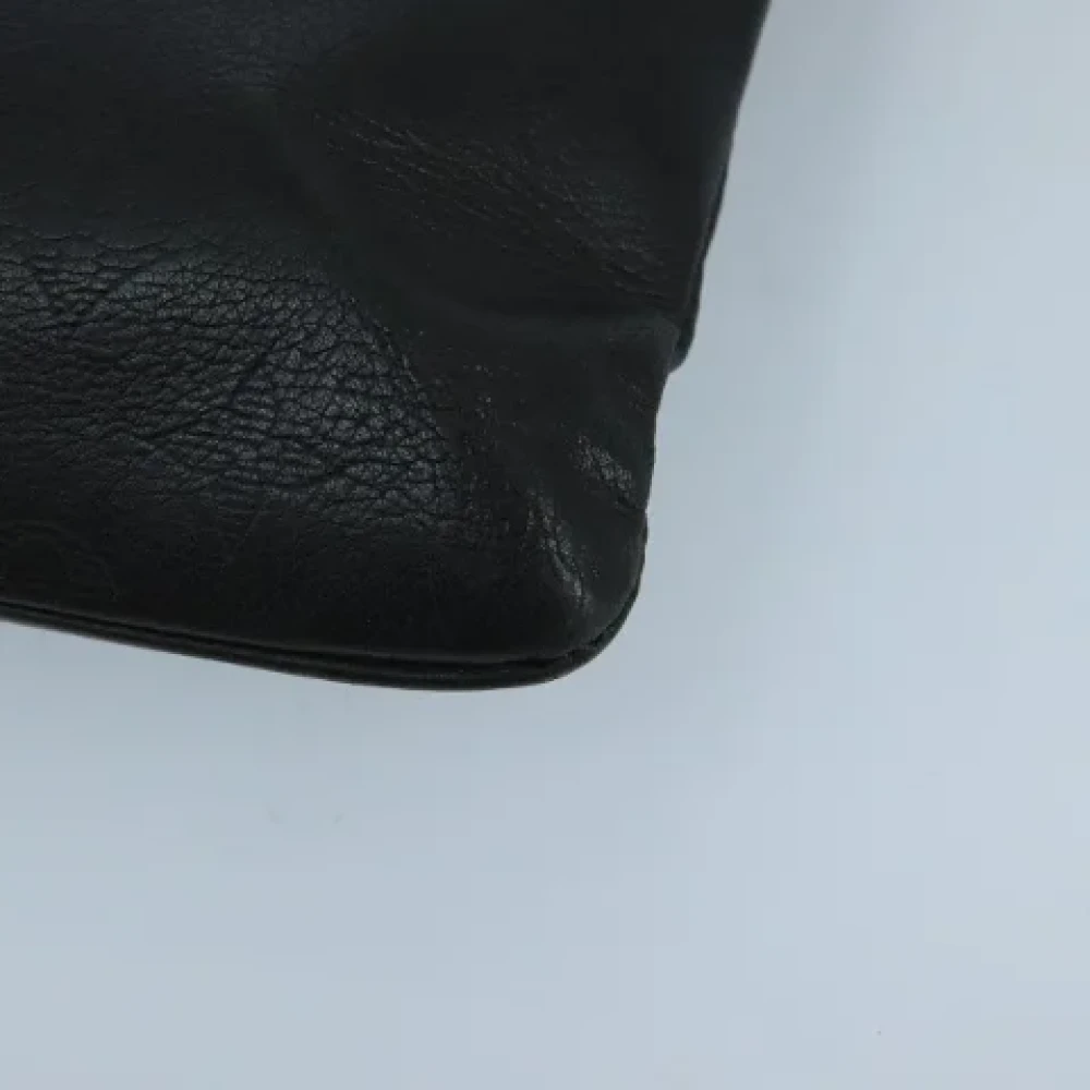 Louis Vuitton Vintage Pre-owned Leather clutches Black Dames