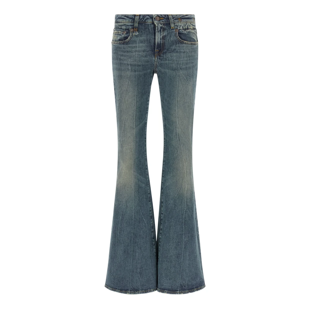 R13 Blue Overflow Boy Flare - Female - Flare Jeans - W25 - Jeans