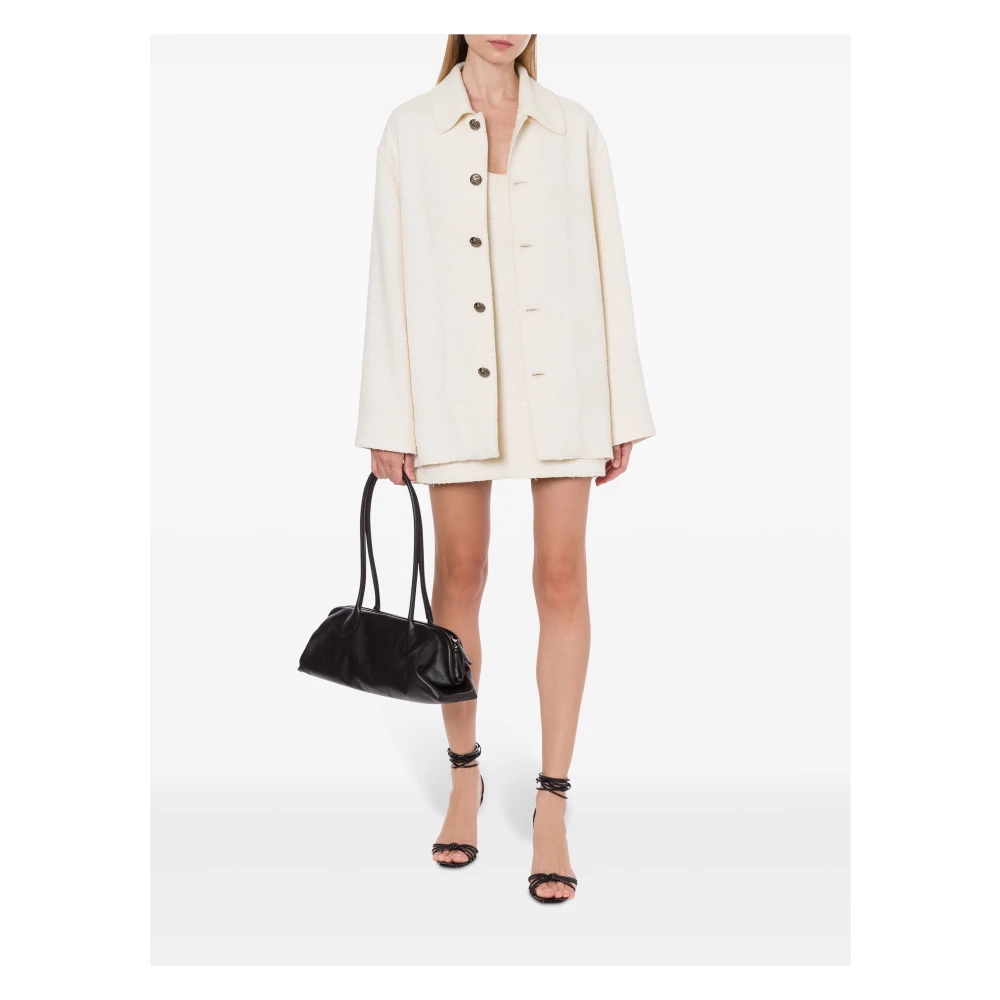 Philosophy di Lorenzo Serafini Bouclè Bovenkleding Ivoor Beige Dames