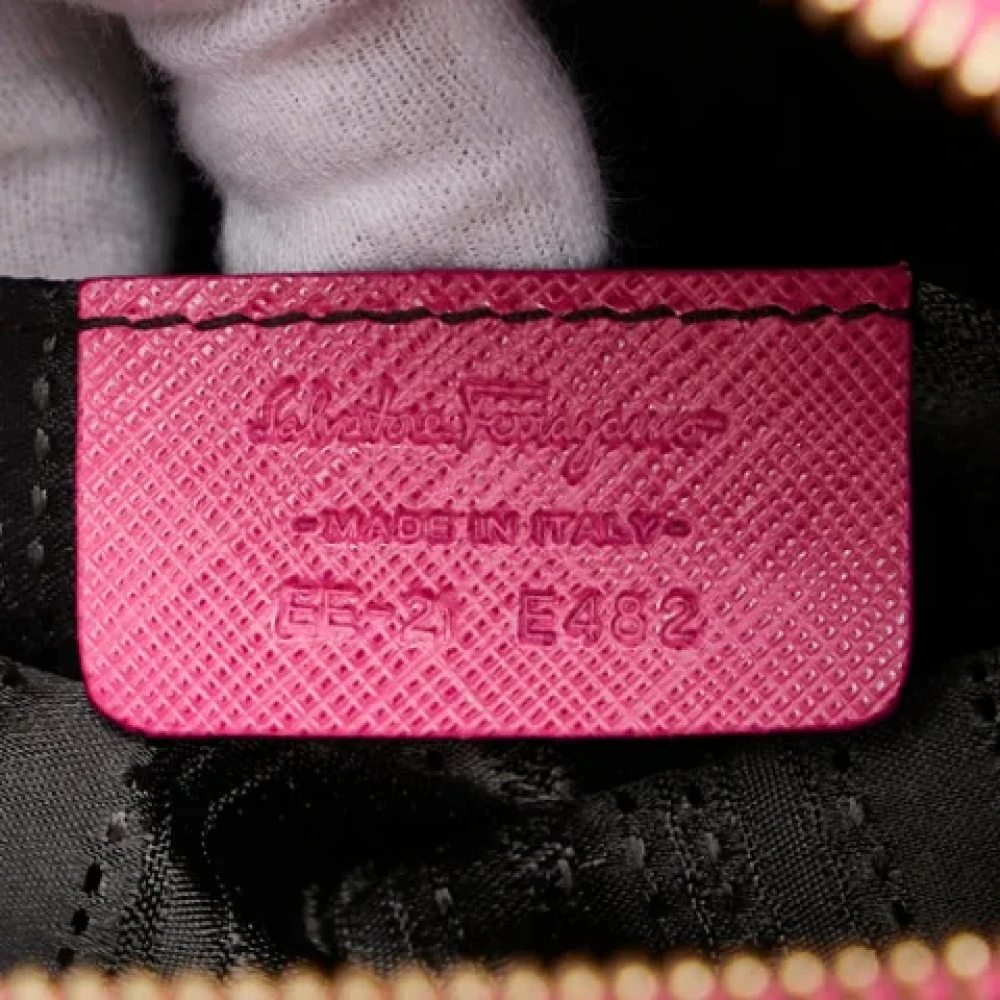 Salvatore Ferragamo Pre-owned Leather handbags Pink Dames