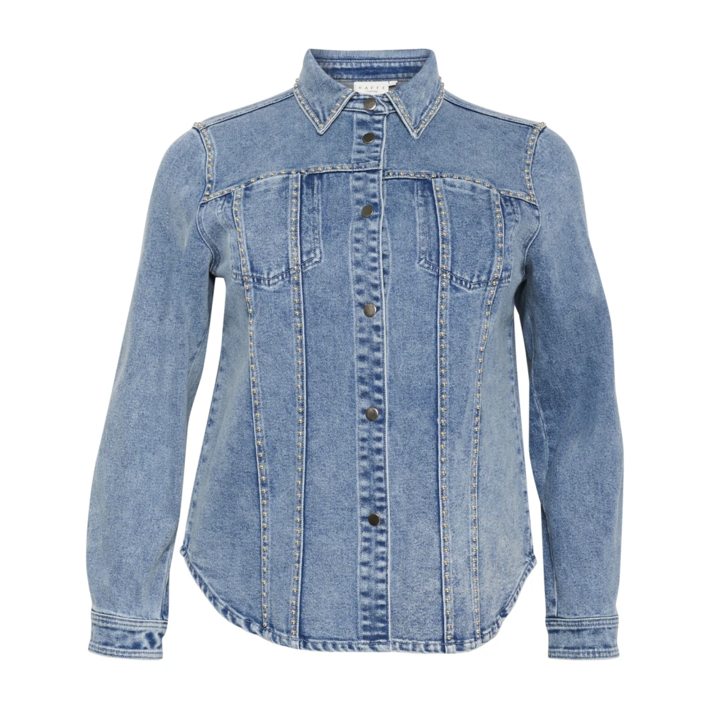 Jackets > Denim Jackets - - Kaffe Curve - Modalova