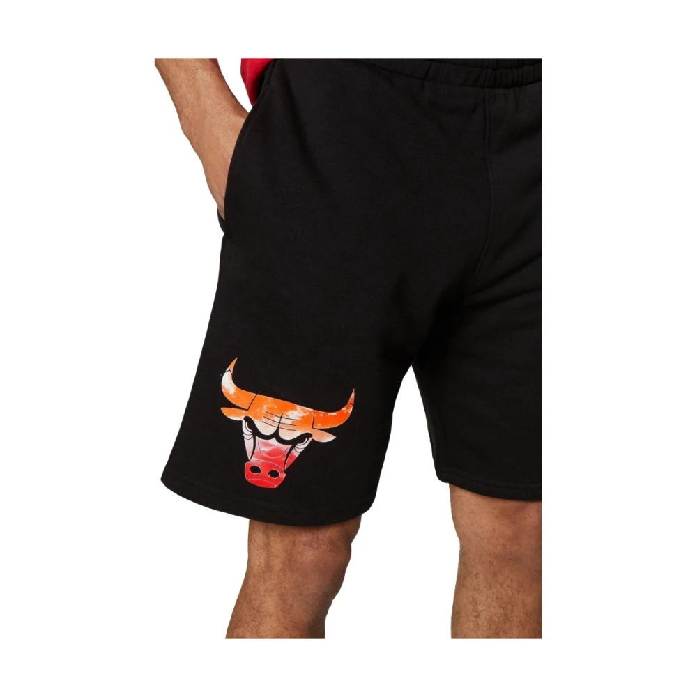 new era Bulls Ski Print Chibul Shorts Black Heren