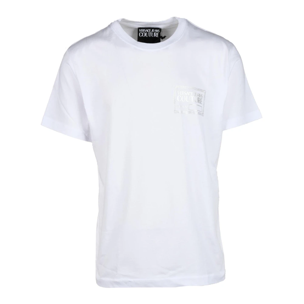 Versace Jeans Couture Katoenen T-shirt met Stijlvol Ontwerp White Heren
