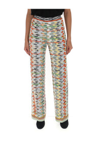 patterned knit trousers