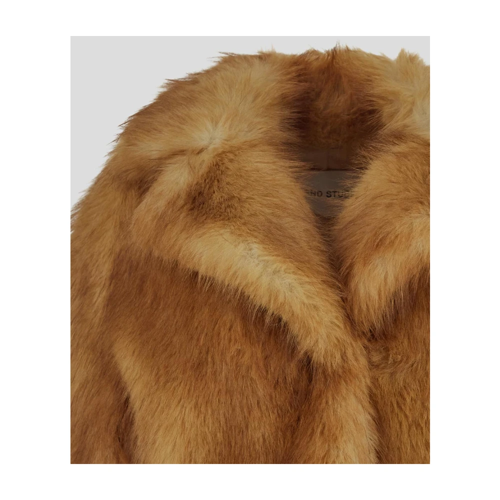 Stand Studio Faux Fur Janica Jacket Beige Dames