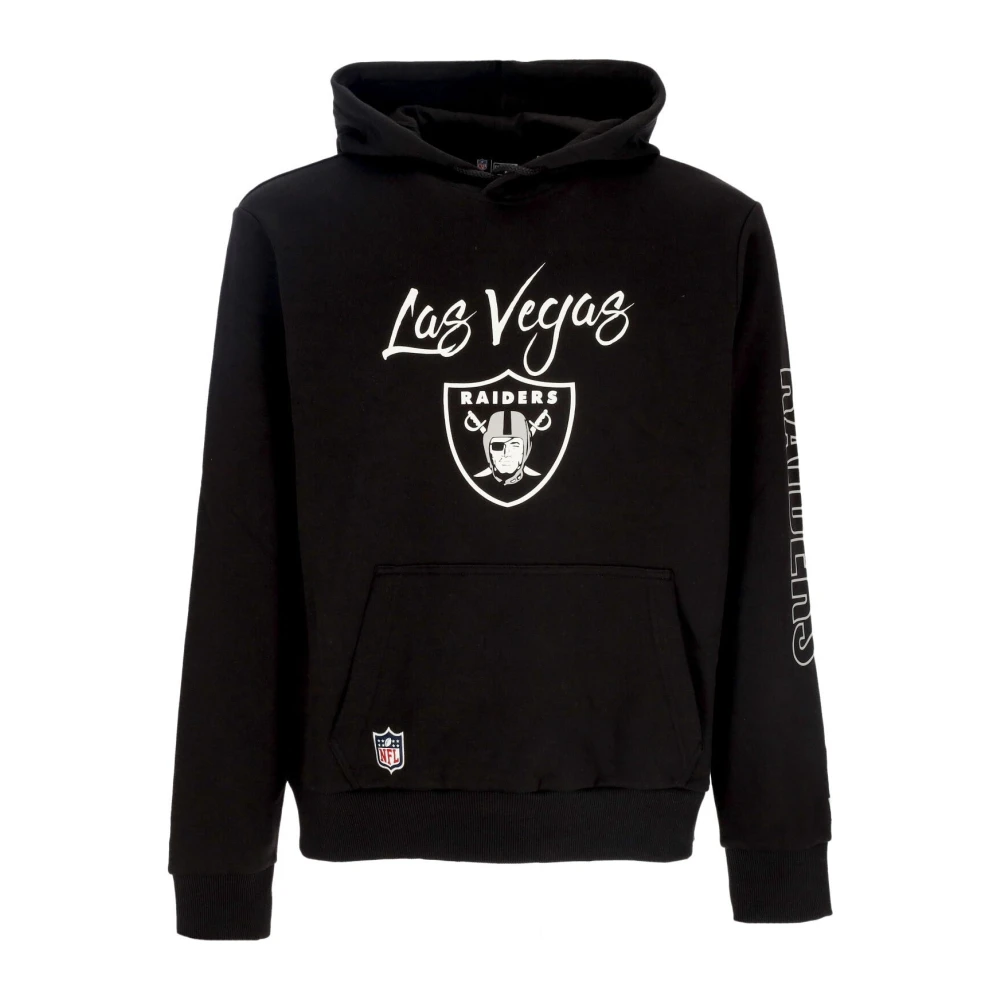 New era Las Vegas Raiders Script Hoodie Zwart Wit Black Heren