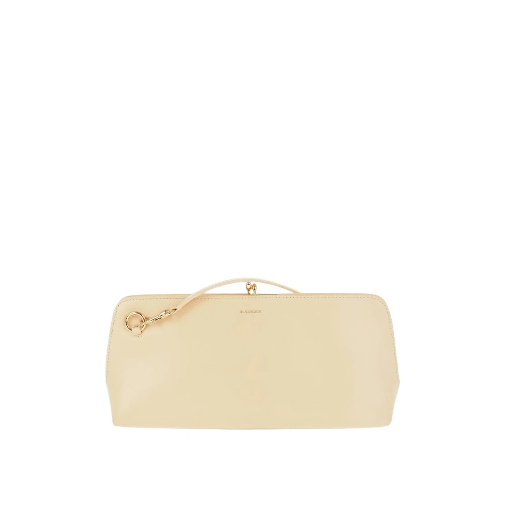 Jil Sander Women's Beige Goji Shoulder Bag In Champagne