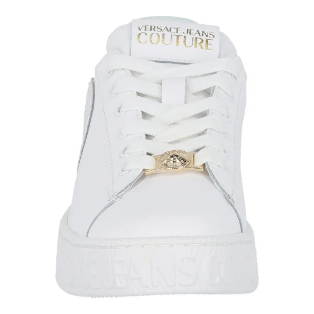 Versace Jeans Couture Platform Stoffen Sneakers White Dames