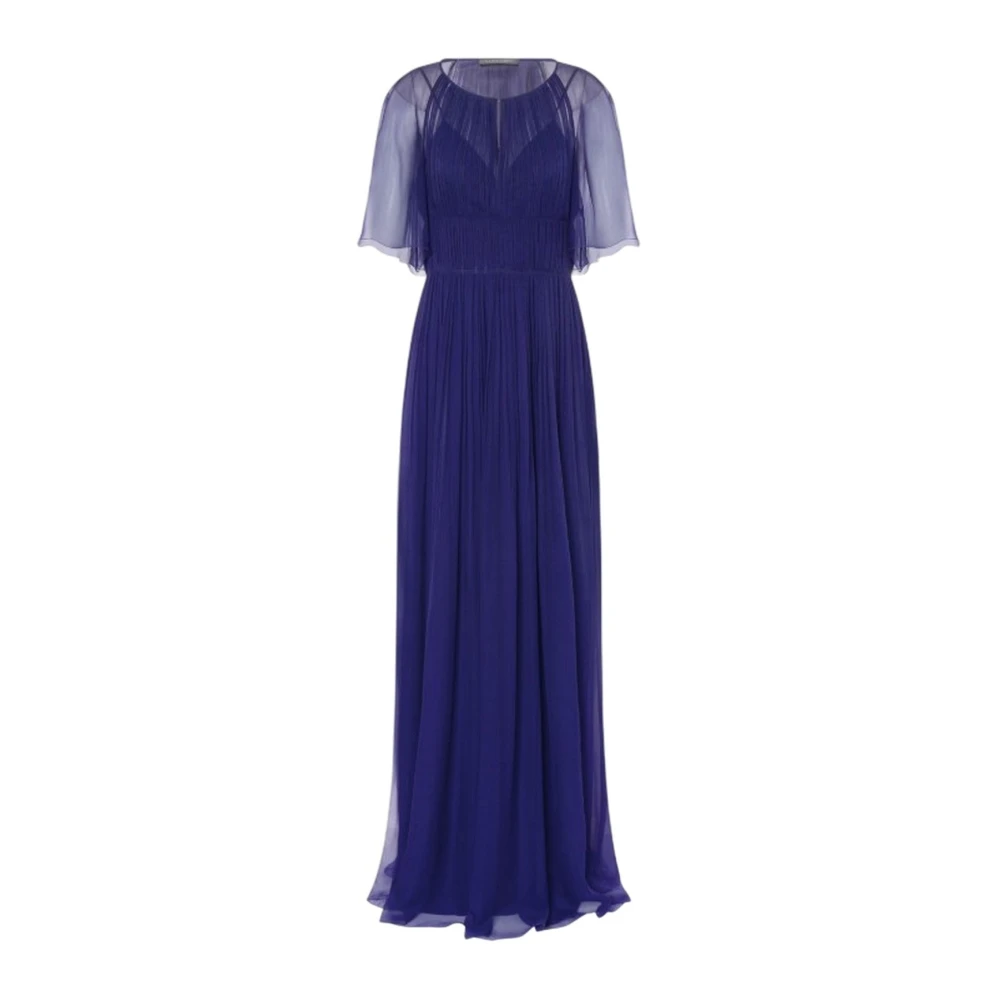 Alberta Ferretti Women's Blue Polyester Dresses And Jumpsuits - Gowns - Xl - Dresses