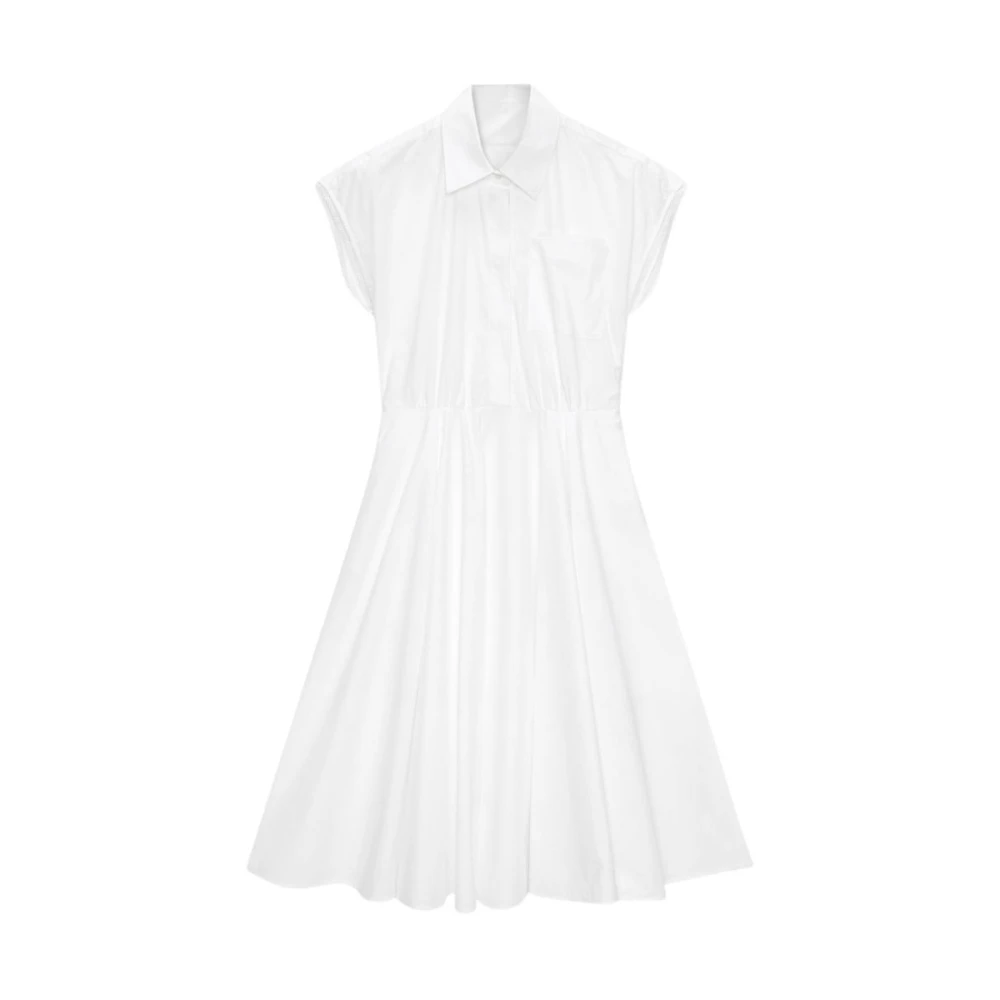 Msgm Women's White Midi Dress