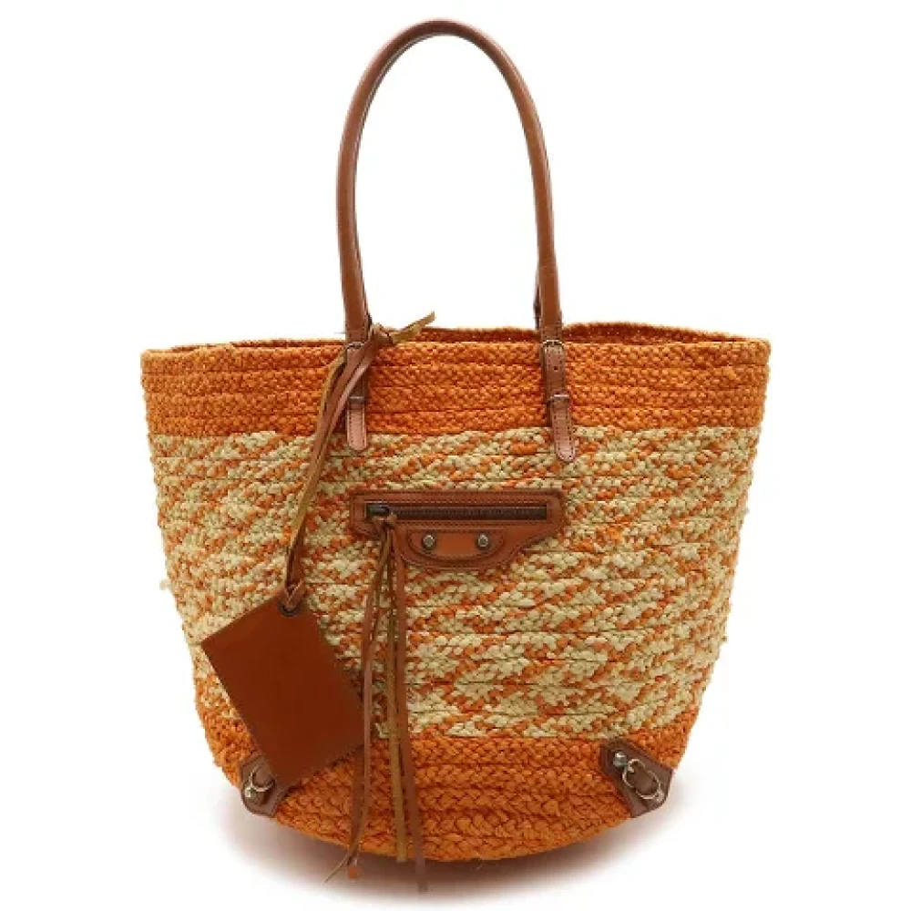 Balenciaga Vintage Pre-owned Leather handbags Orange Dames
