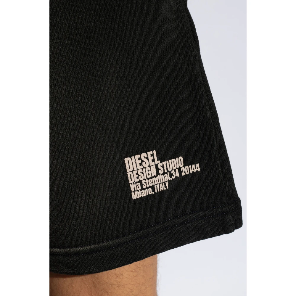 Diesel P-Stelt-N1 shorts met logo Black Heren
