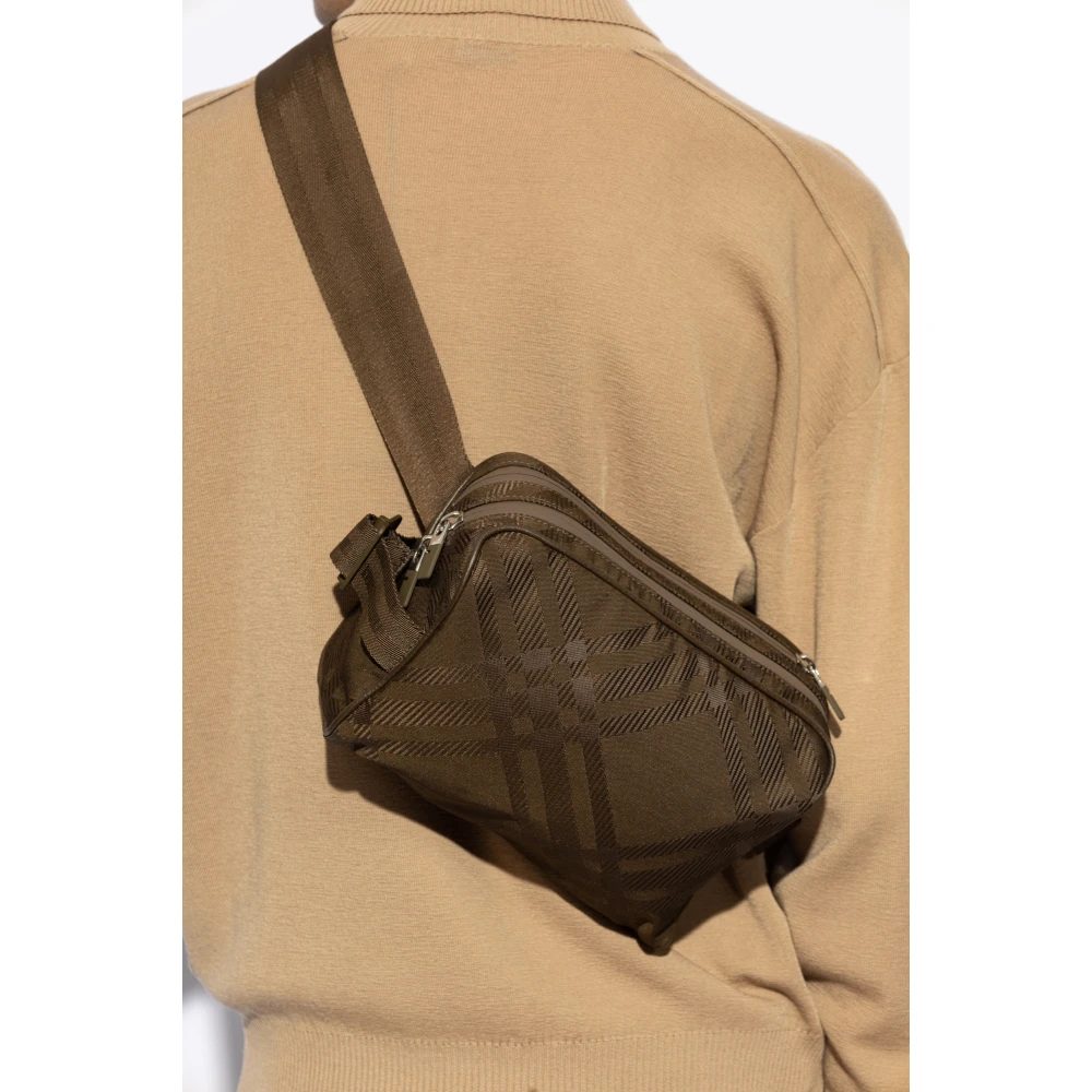 Burberry Geruite heuptas Green Heren