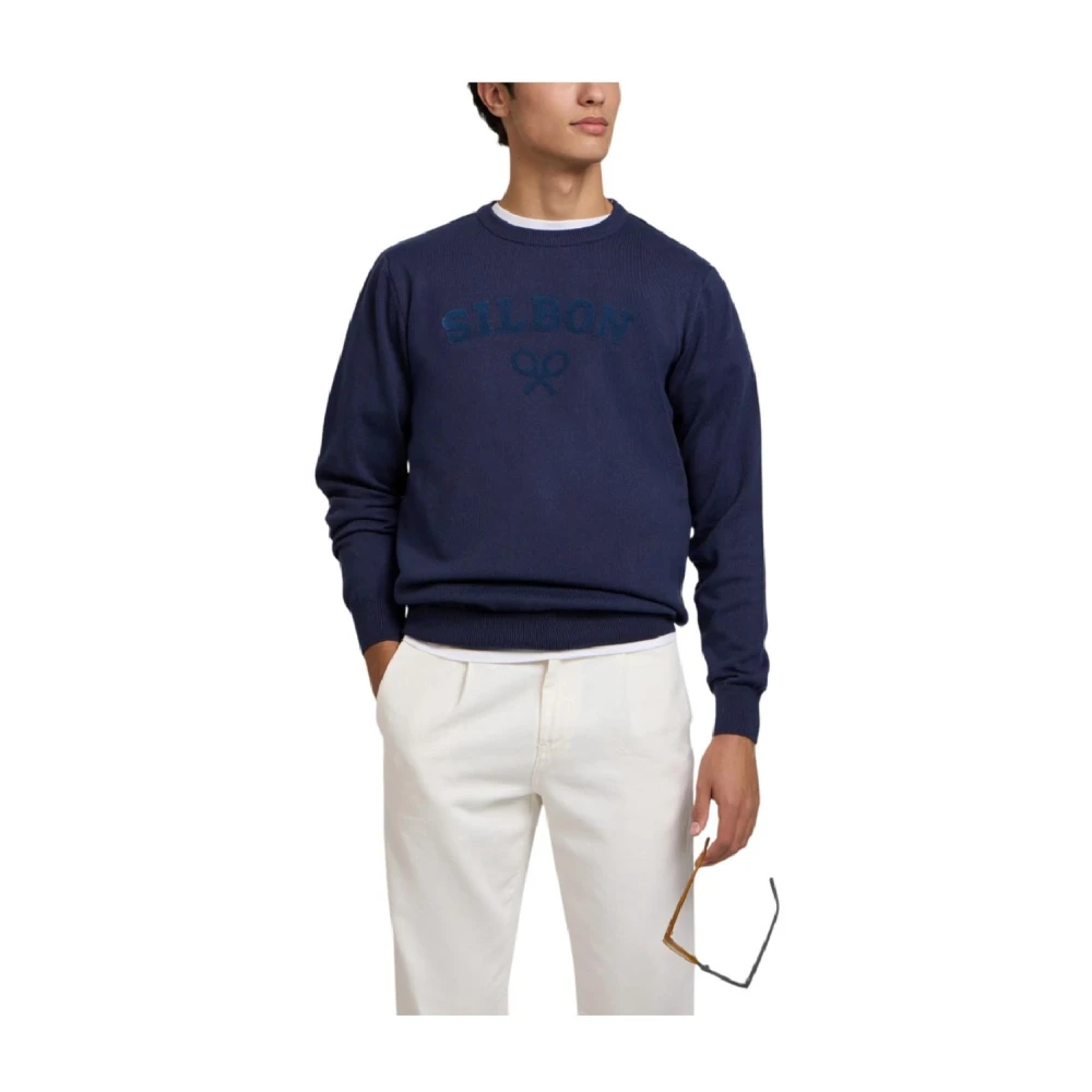 Silbon Homme Bleu - Sweat-Shirts - Pulls - Taille: M