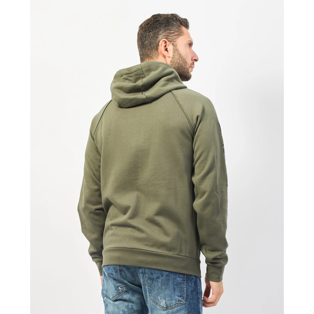 Emporio Armani Groene Hoodie met Rits EA7 Stijl Green Heren