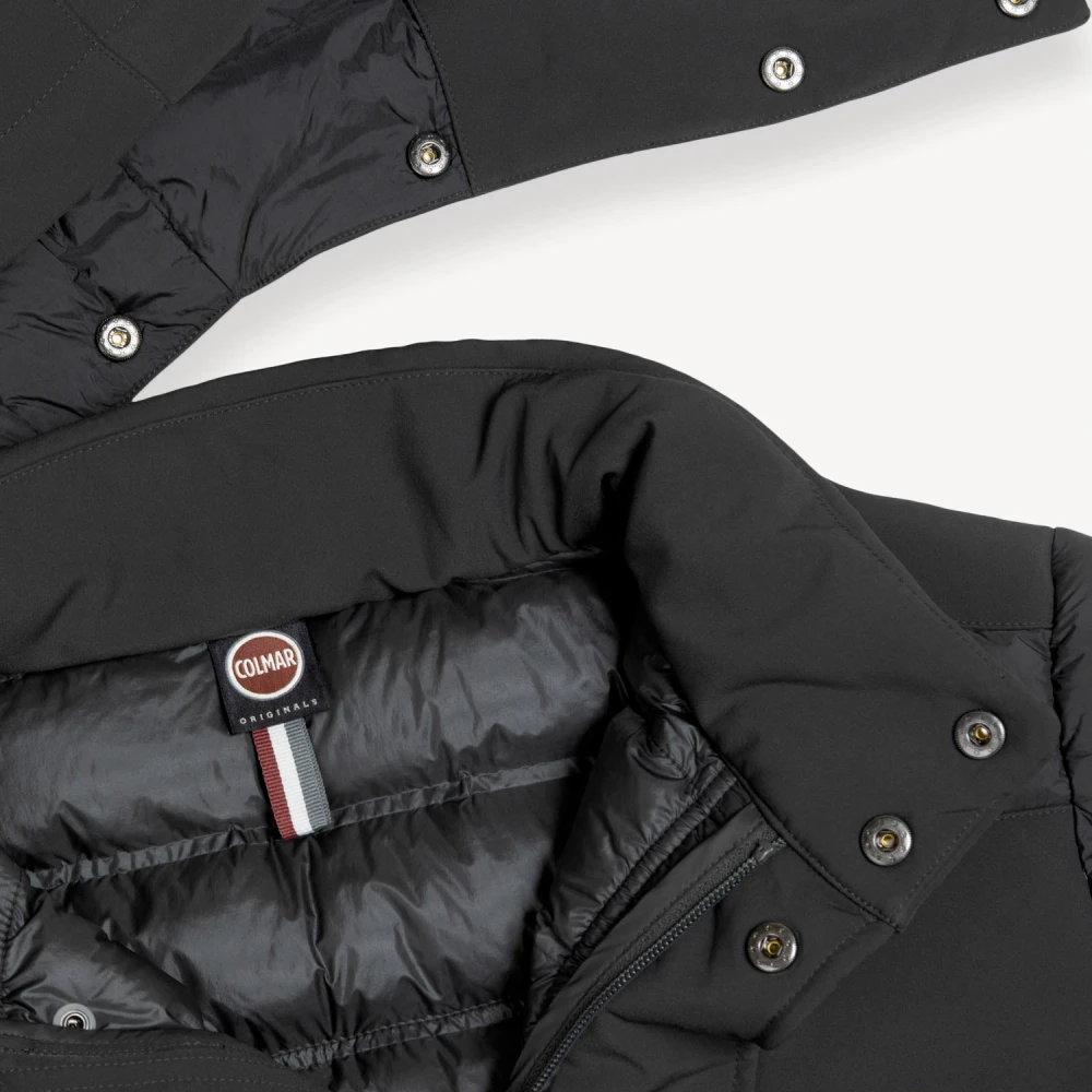Colmar Zwarte Winterjas met Afneembare Capuchon Black Heren