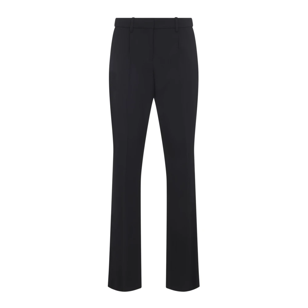 Balenciaga Women's Black Wide Trousers, M, Slim Tailored Trousers