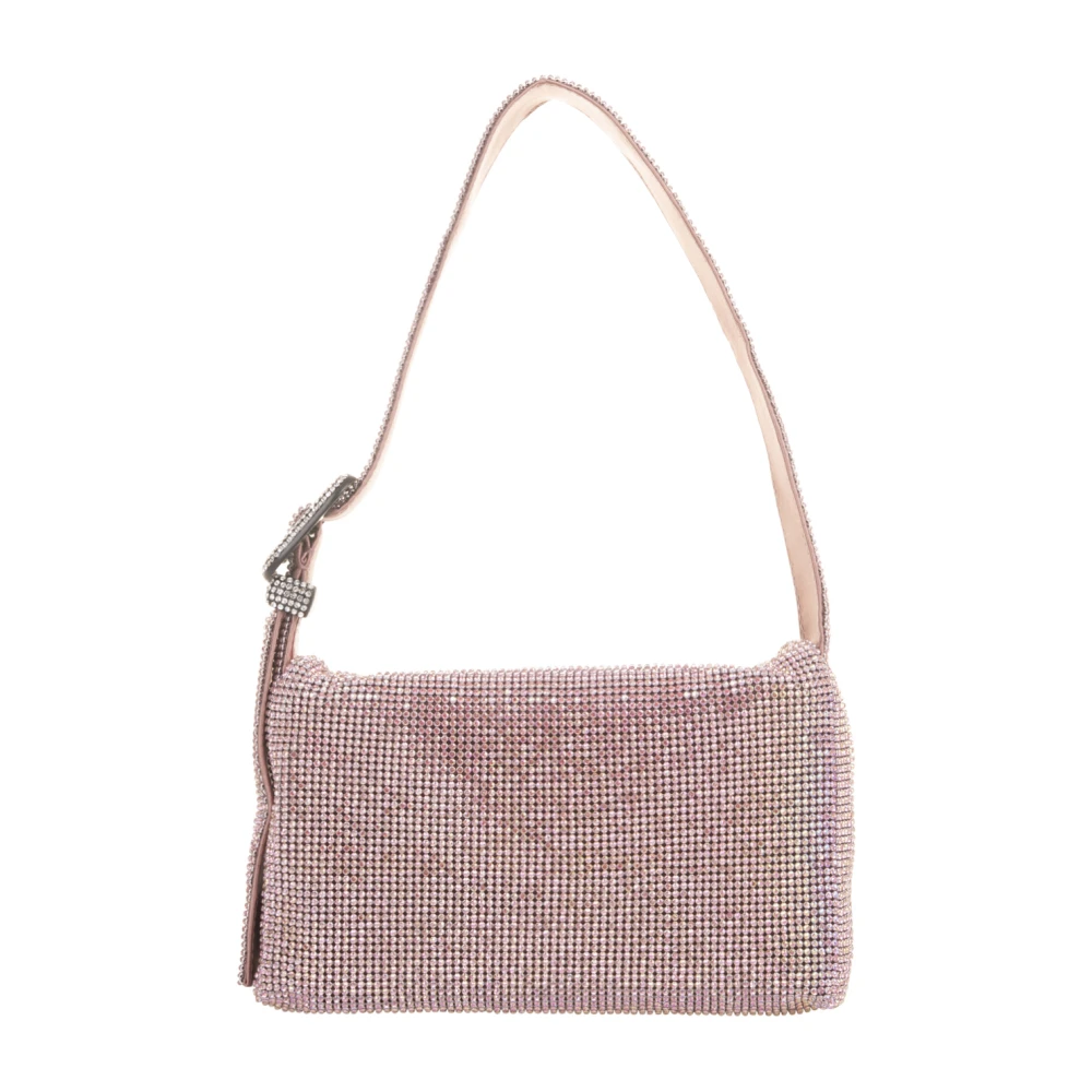 Benedetta Bruzziches Kristal Metalen Mesh Schoudertas Pink Dames