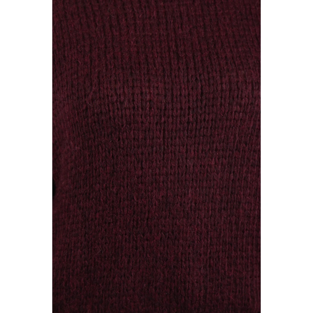 Roberto Collina Bordeaux Coltrui Trui Red Dames
