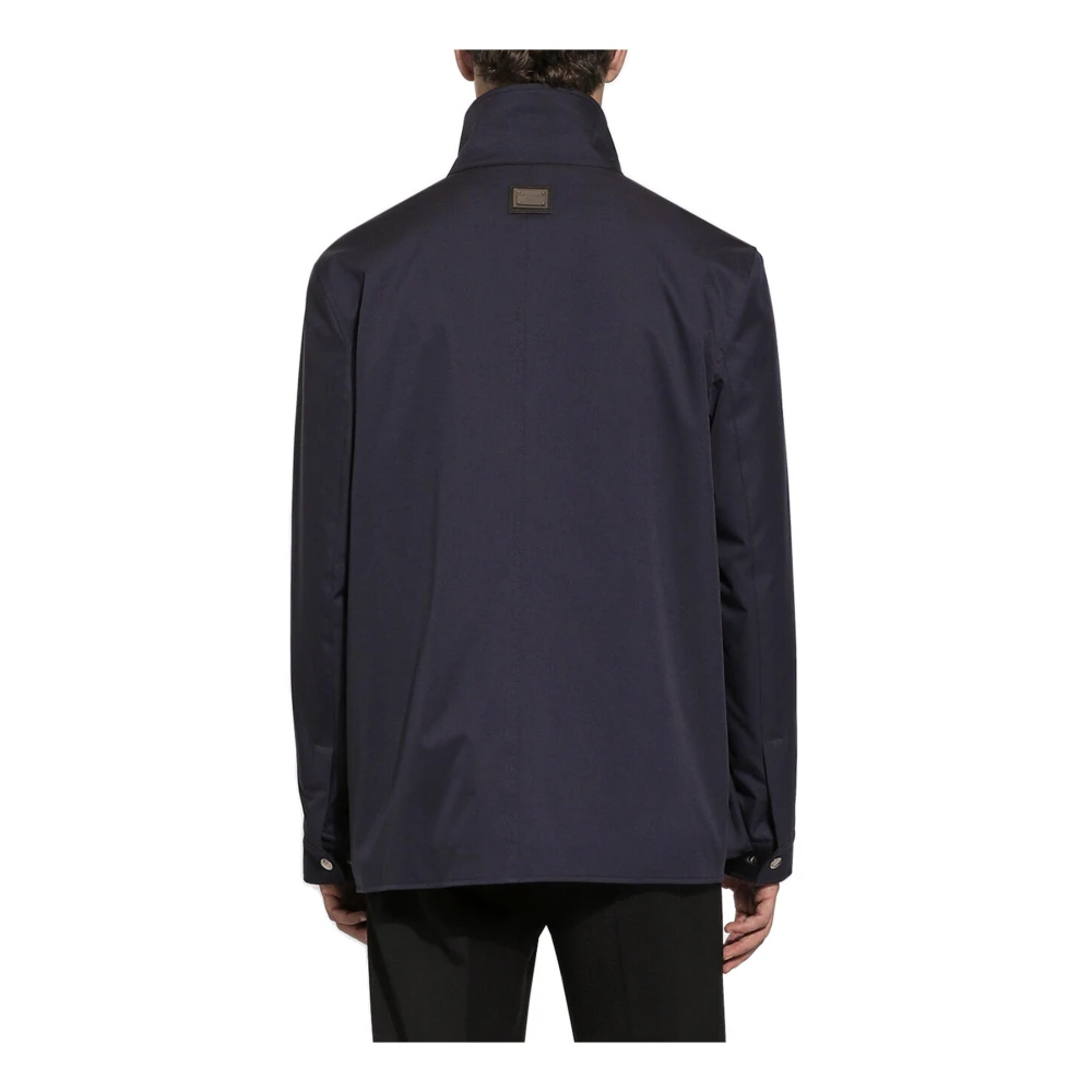 Dolce & Gabbana Technische Safari Jas Blue Heren
