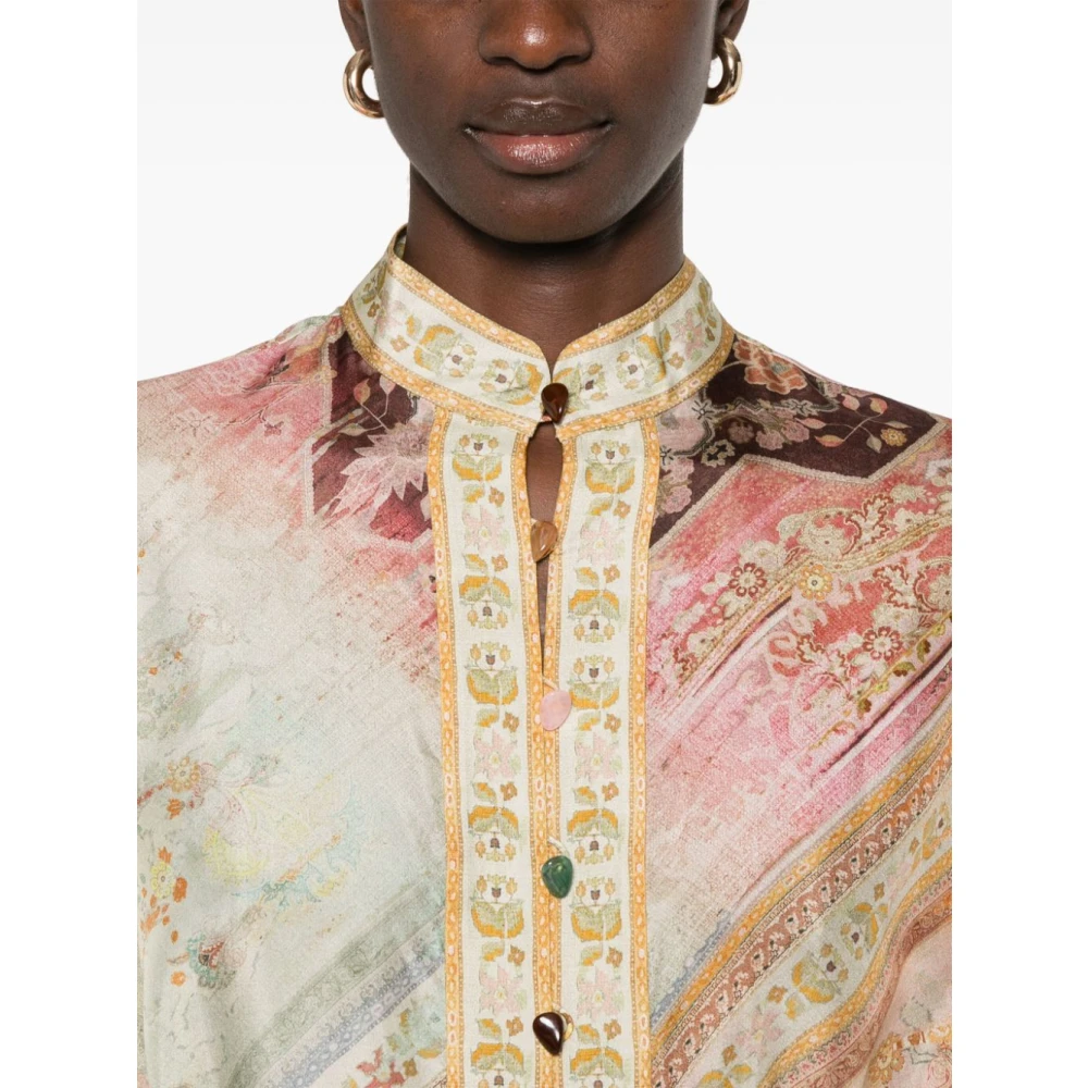 Zimmermann Midi Overhemdjurk Multicolor Dames