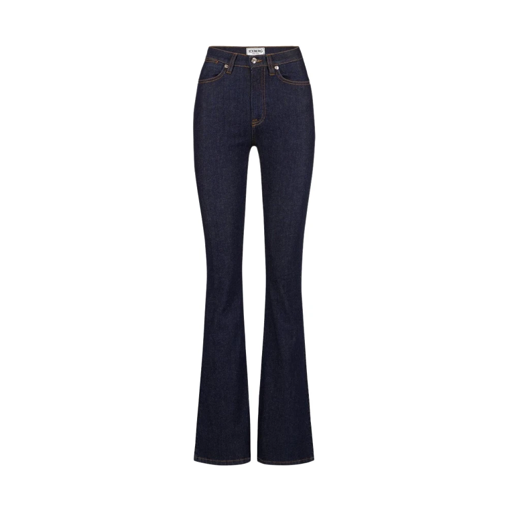 Iceberg Skinny Flare Denim Broek Blue Dames