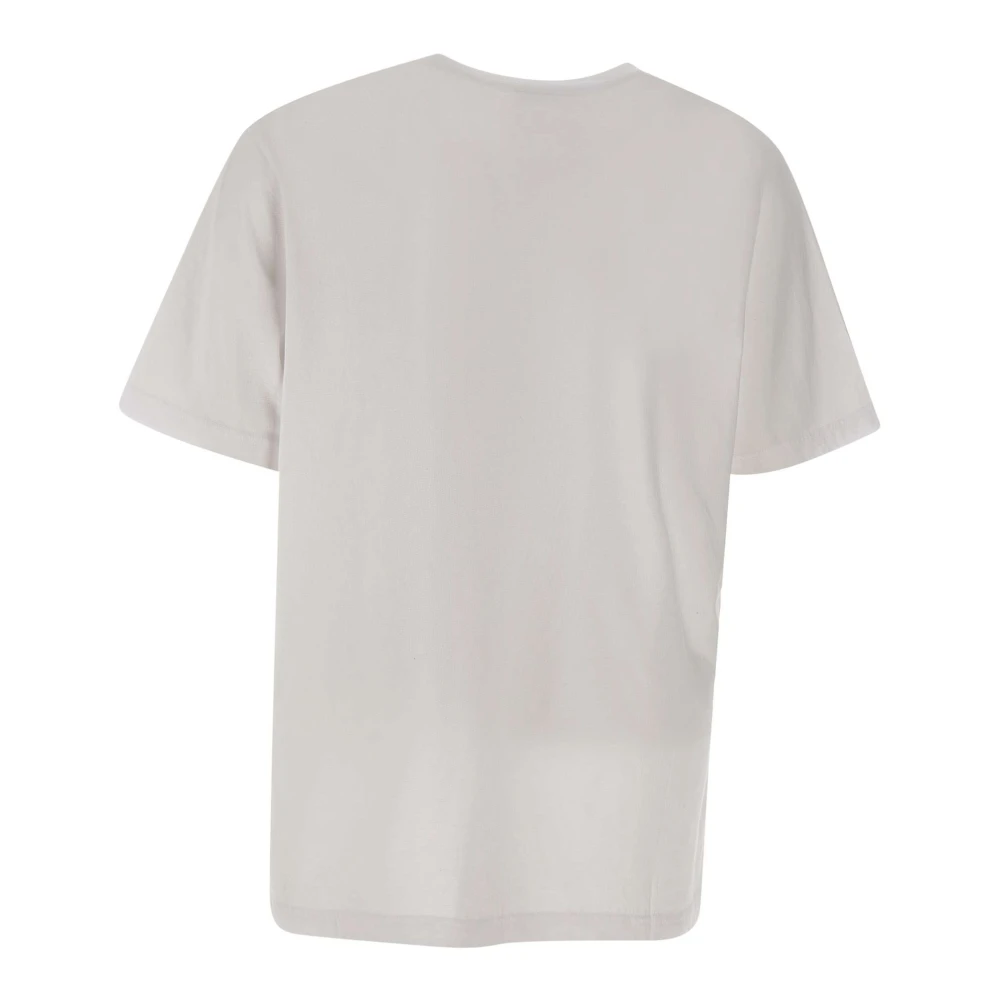 Maison Kitsuné Fox Logo Wit Katoenen T-shirt White Heren