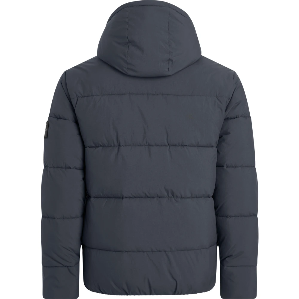 Calvin Klein Winter Essentials Jas Ink Blauw Gray Heren