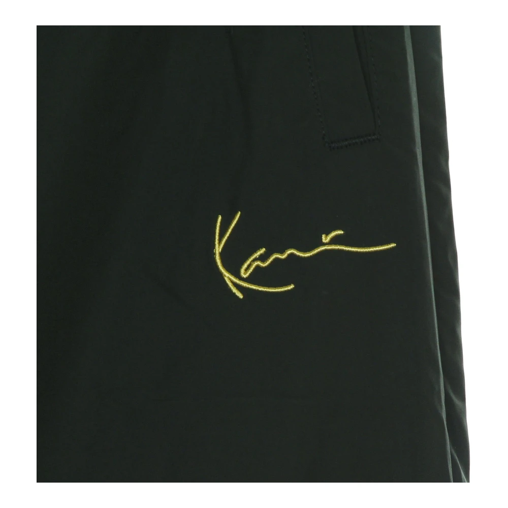 Karl Kani Handtekening Blok Trackpants Zwart Wit Black Dames