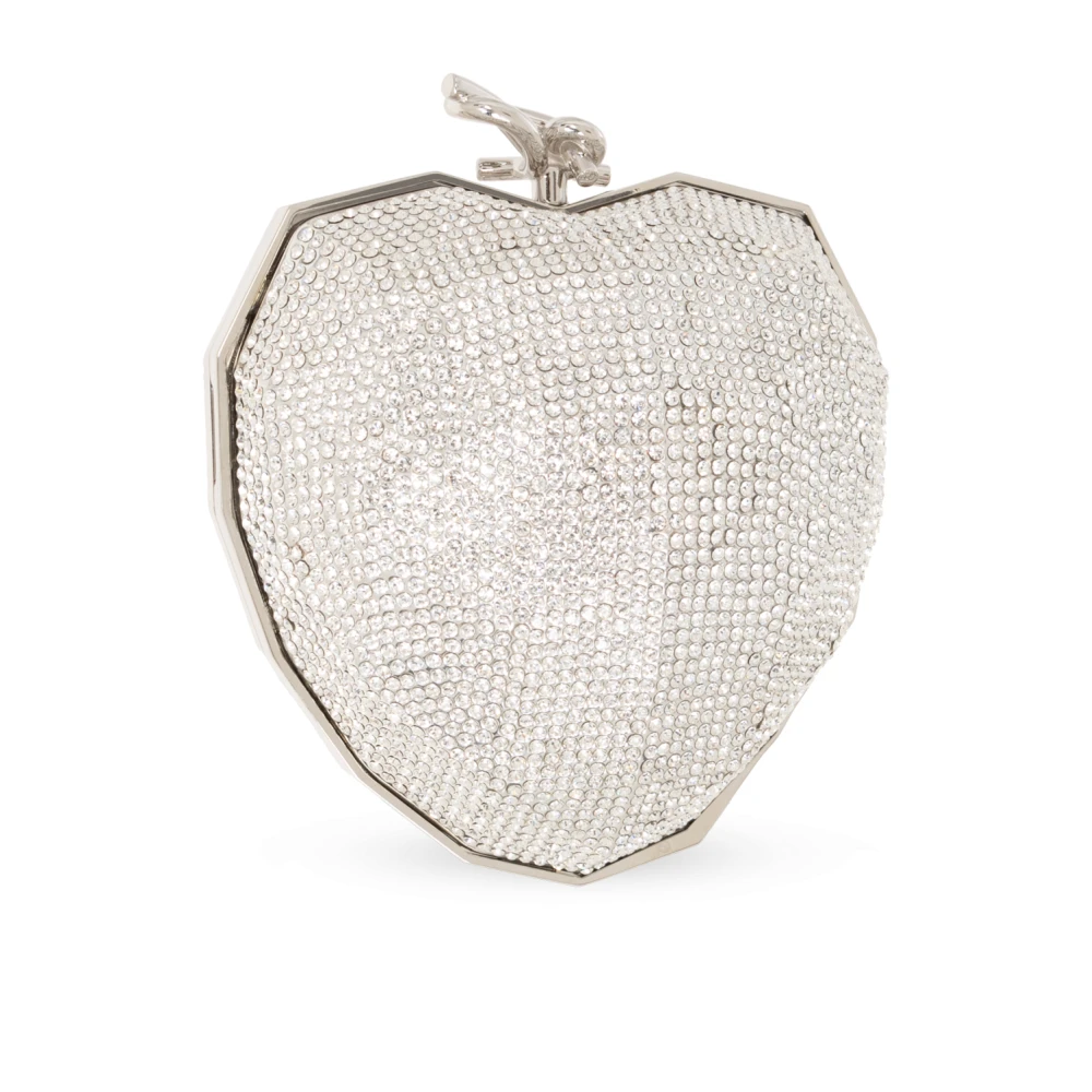 Jimmy Choo Gefacetteerde Hart Schoudertas Gray Dames