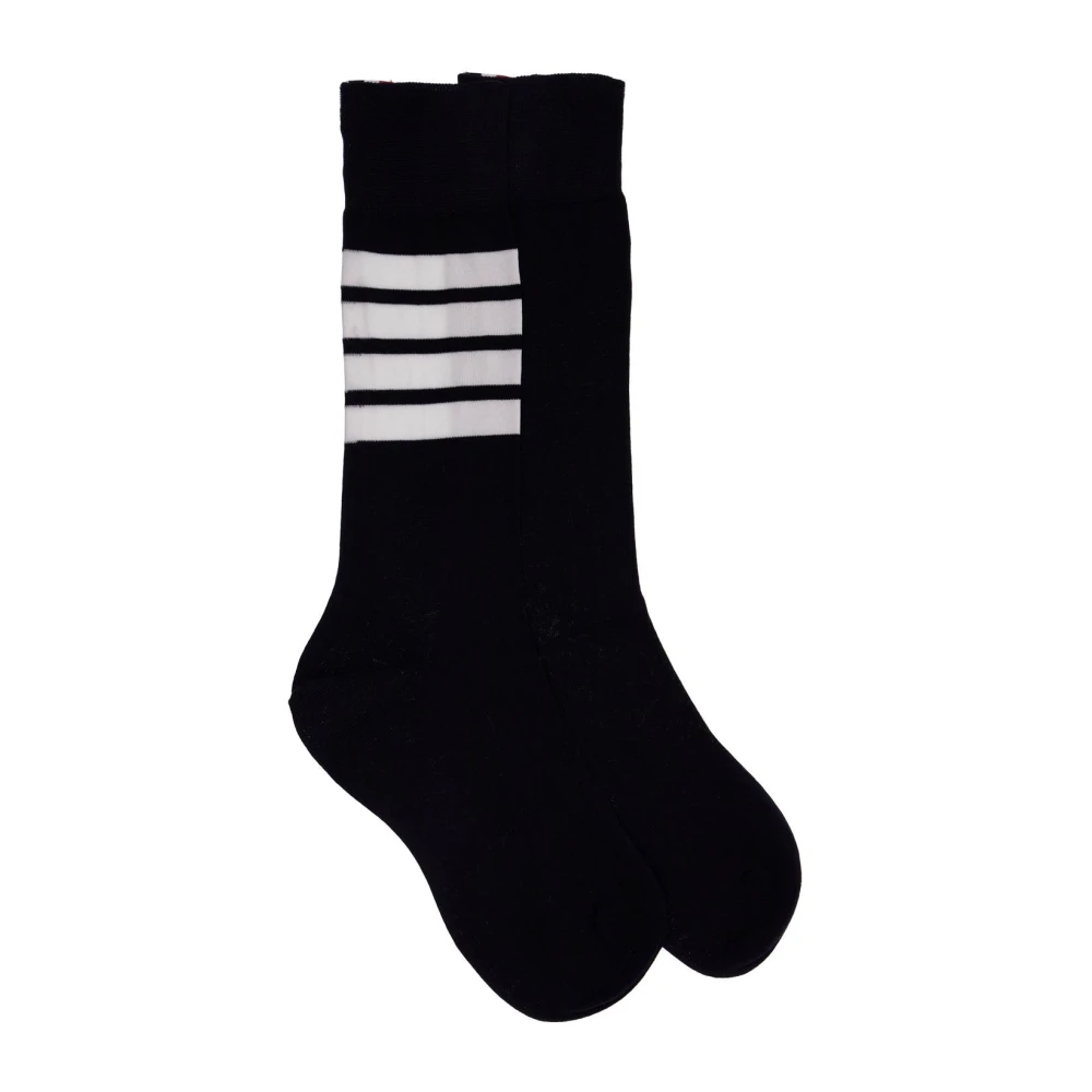 Thom Browne 4-Bar Katoenen Sokken Blue Dames