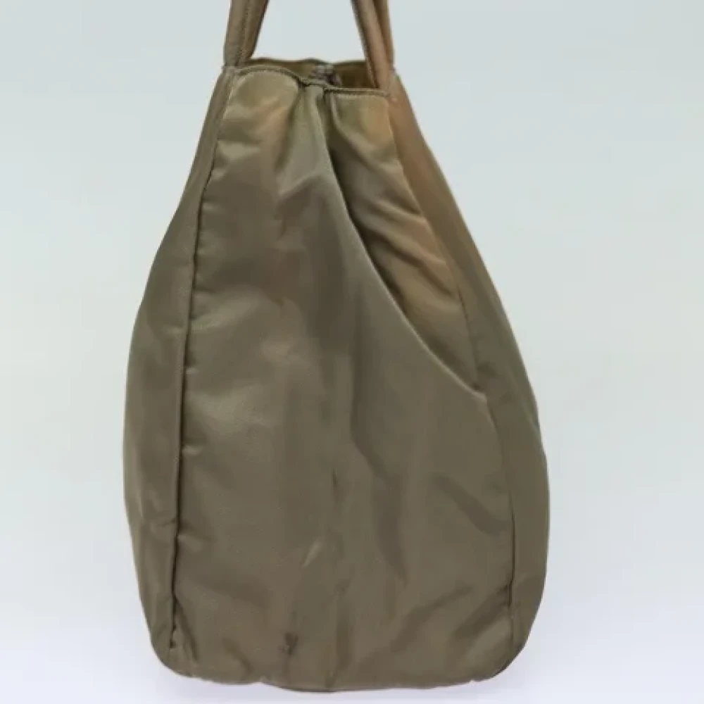 Prada Vintage Pre-owned Nylon totes Brown Dames