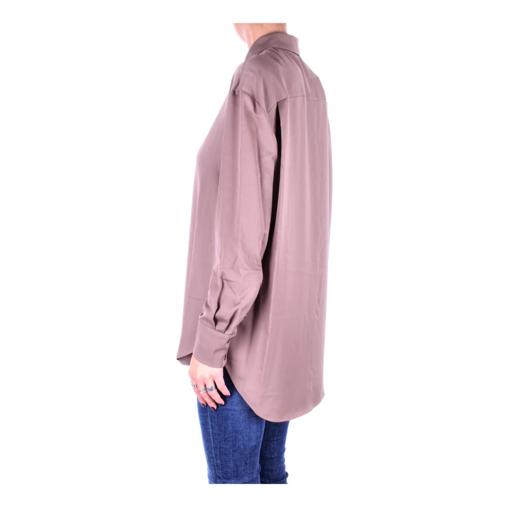 Calvin Klein Dames Overhemd met Voorknoopsluiting Purple Dames