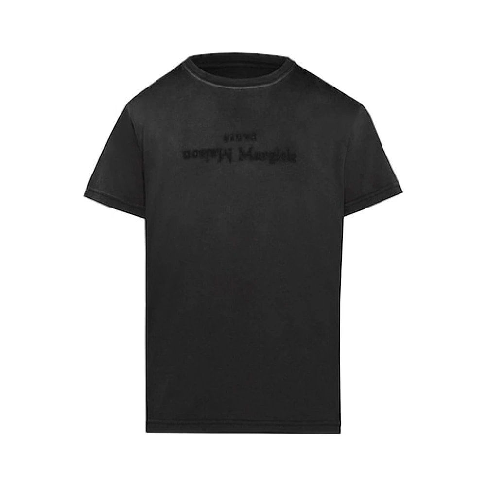 Maison Margiela Grijze T-shirt met Logoprint Gray Dames