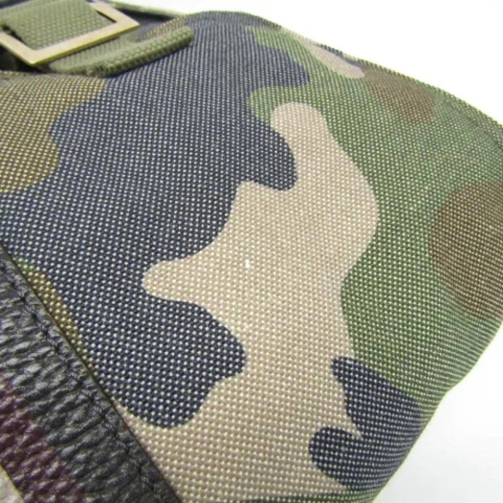 Valentino Vintage Pre-owned Canvas backpacks Green Dames