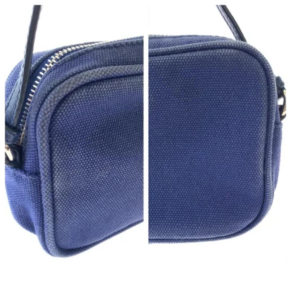 Prada Vintage Pre-owned Canvas clutches Blue Dames