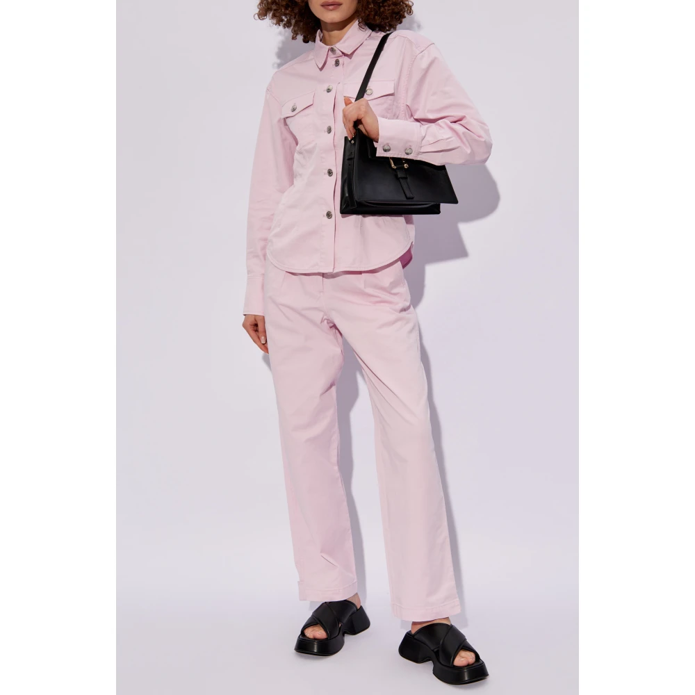 Samsøe Salix denim overhemd Pink Dames