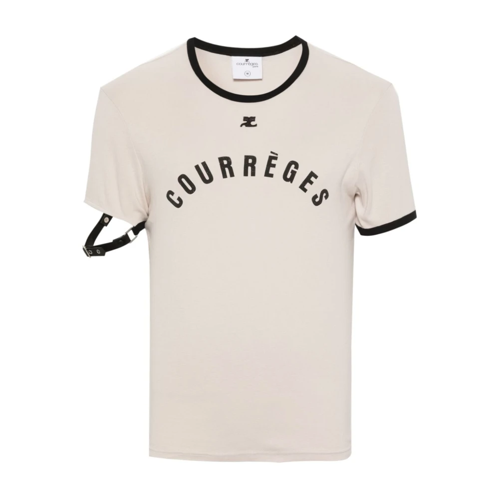 Courrèges T-Shirts Beige Heren