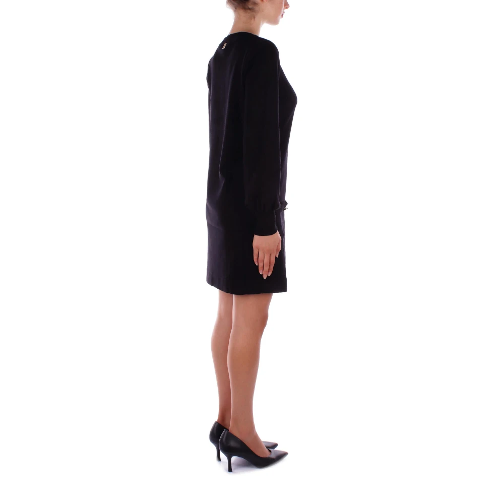 Blugirl Zwarte Jurken met Logo Detail Black Dames