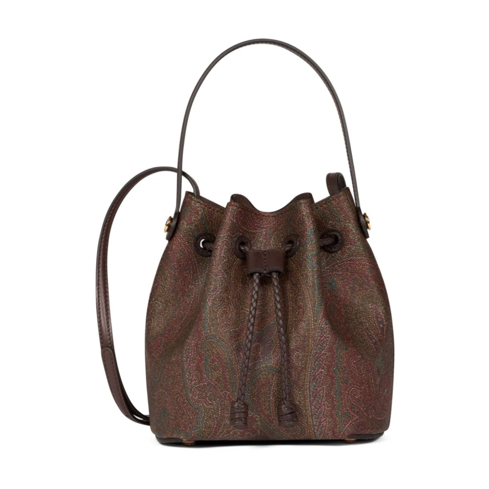 Etro , Bucket Bags, Female, Brown, One Size, Stylish Bucket Shoulder Bag